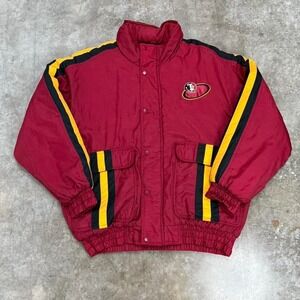 Logo Athletic Florida State Seminoles Embroidered Puffer Jacket Size XL